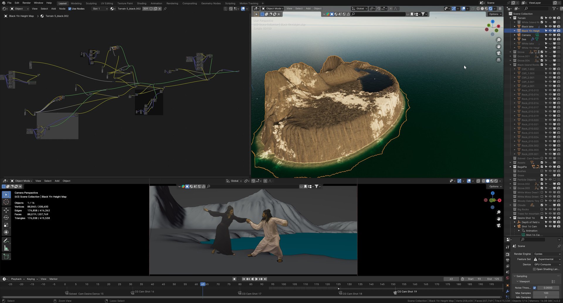 3D worlds & procedural shaders